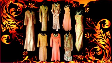 Wedding Outfits in Orange & Gold - Genevive's Boutique