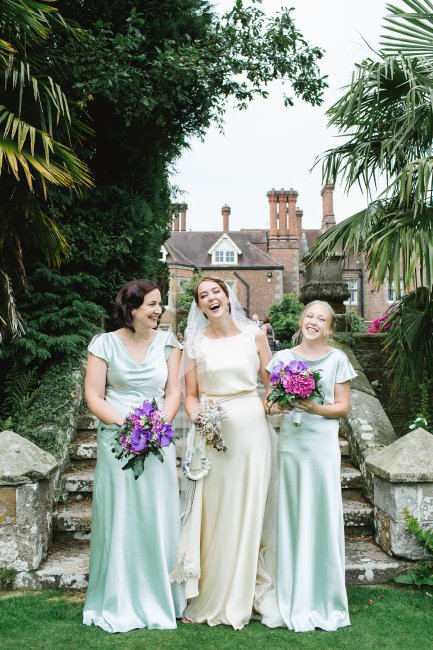 Art Deco style wedding dress and bridesmaids for Katherine - Felicity Westmacott Wedding Dressmaker