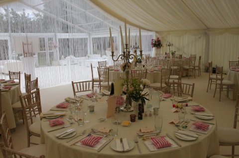 White Fringe Curtain - Marquees Direct 
