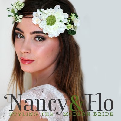 Large Daisy Flower Crown - Nancy and Flo - Wedding Hair Accessories