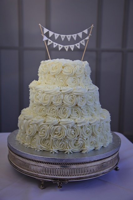 Red velvet and Buttercream Wedding Cake - The Cake Studio Worcester