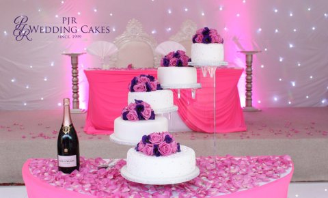 One of a kind 5 tier wedding cake stands - PJR Wedding Cakes