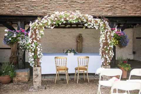 Flower Arch - Lillibrooke Manor & Barns