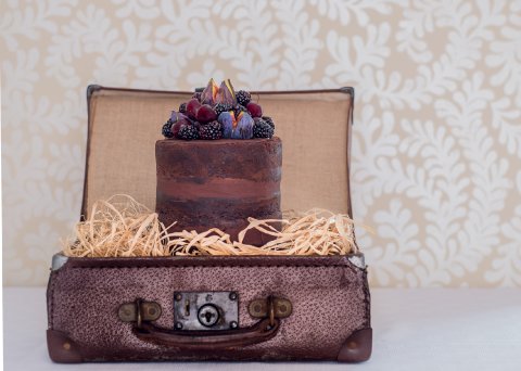 Chocolate and fig naked cake Photo: Sarah Ellen Bailey - The Confetti Cakery