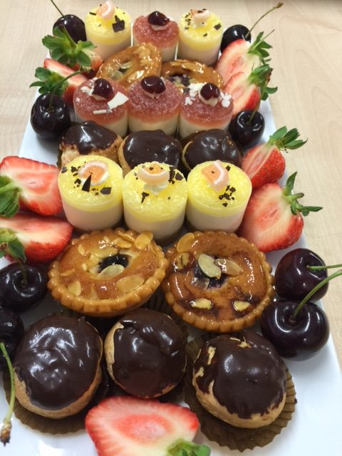 Mini desserts served as a sharing platter - Prestige Bars and Catering Ltd
