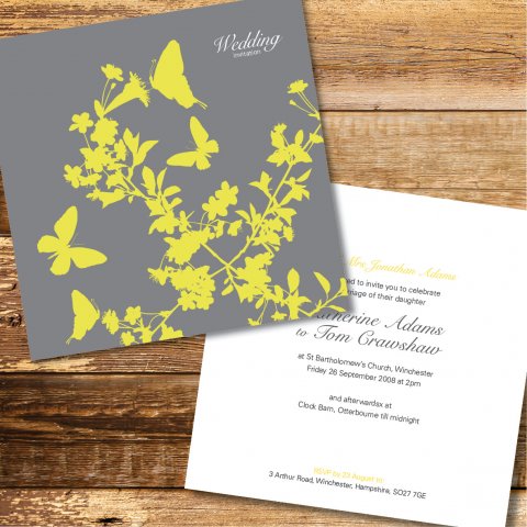 Blossom Wedding Invitation - Love Tree Wedding Stationery