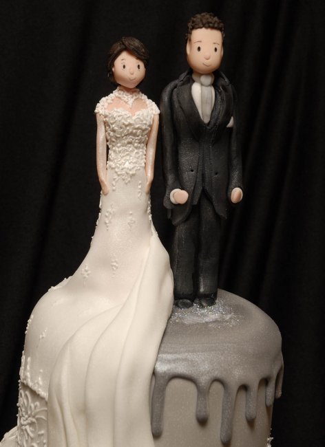 Personalised wedding topper - The Icing Centre