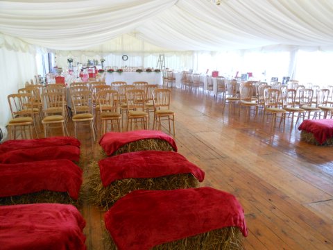 One of our Marquee weddings - Thistle Catering Services