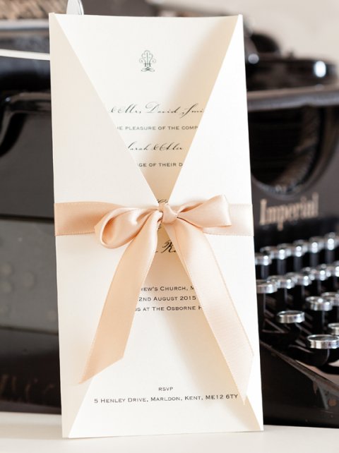 Boxed Artemis Wedding Invitation - The Whole Caboodle Design Ltd