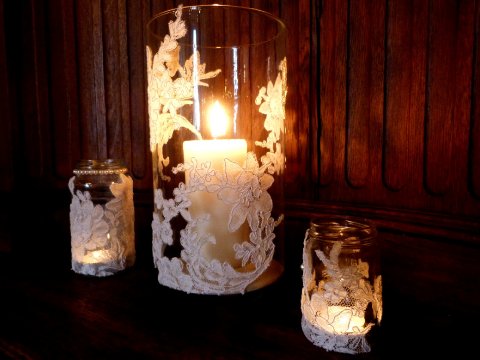 Wedding Table Decoration - Linen & Lace-Image 6105