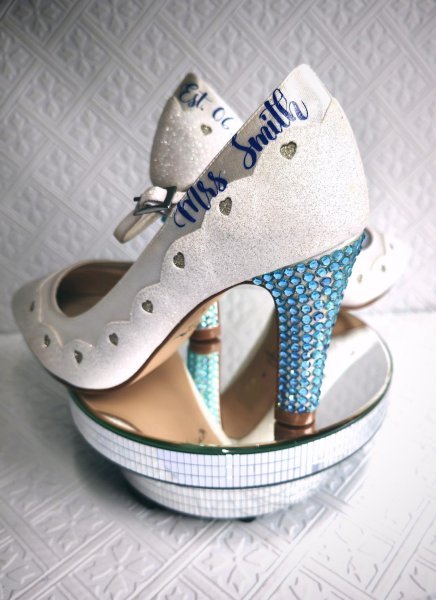Customised wedding shoe heels - Nicky Rox