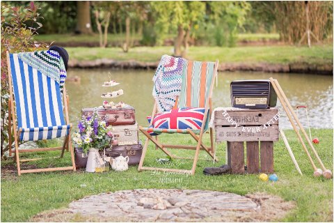 Deck chairs and vintage garden games for hire - Dollys Vintage Tea Party