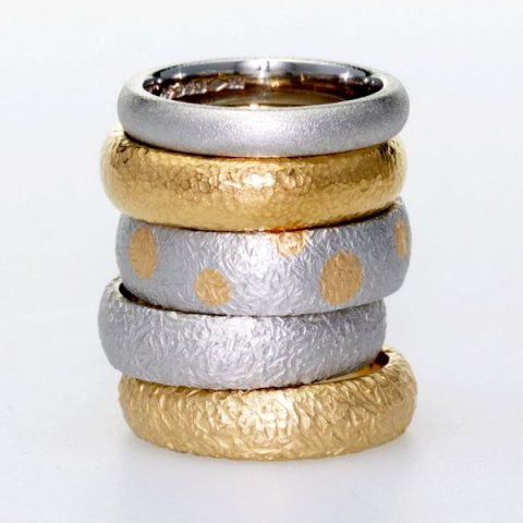 Textured Wedding Rings - Aurum designer-jewellers