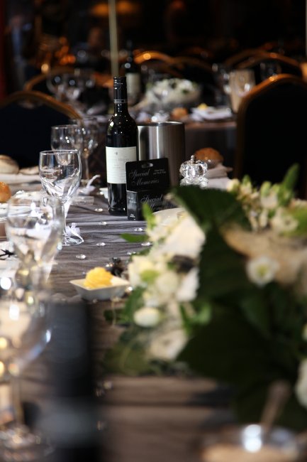 Table details - Greyhound Lutterworth Wedding Reception - The Greyhound Coaching Inn and Hotel