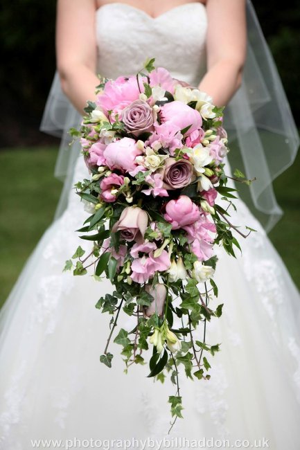 Dusky pinks Shower Bouquet - Julia Dilworth Florals