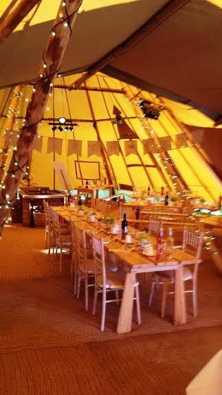 Our wedding in a Tipi - Thistle Catering Services