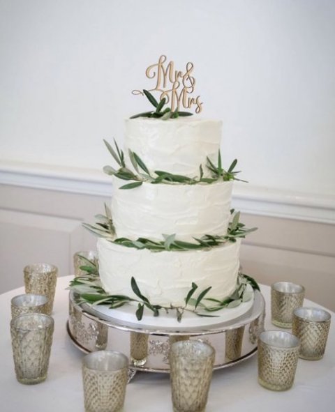 Buttercream Iced Wedding Cake - All Shapes & Slices Cake Co