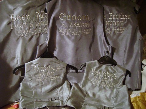 Personalised Waistcoats - Designs by SAZZ