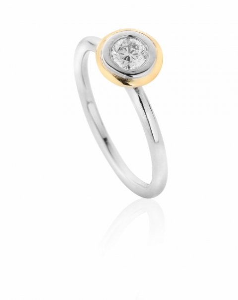Recycled 18ct gold and diamond engagement ring - Claire Troughton Fine Jewellery Design 