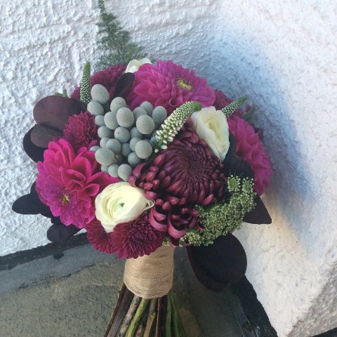 Dahlia, Brunia and Ranunculus Bouquet - Add Style UK Ltd