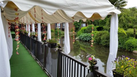 Walkway to Marquee - The Watermill 