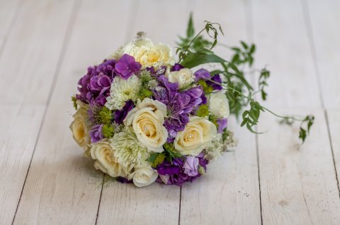 Ivory & purple bouquet - Sarah Matthews Flowers