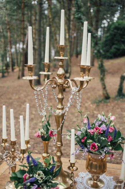Wedding Table Decoration - Linen & Lace-Image 6072