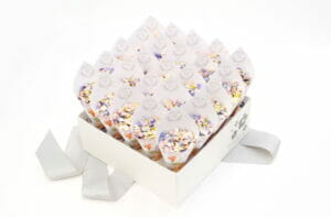 Cottage Garden Personalised Confetti Cone Shropshire Box with Summer Nights - £57