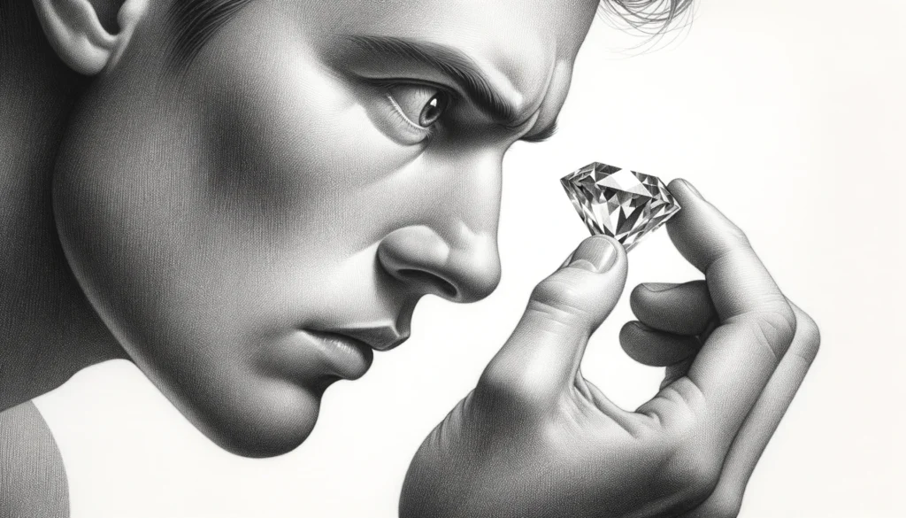 A-detailed-pencil-drawing-of-a-person-holding-a-gemstone-in-their-hand