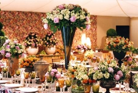 Wedding flowers - At home catering