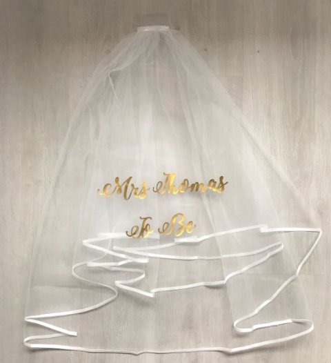 Bride To Be Veil - The Personalised Wedding Room