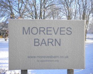 A snowy day at Moreves Barn - Moreves Barn