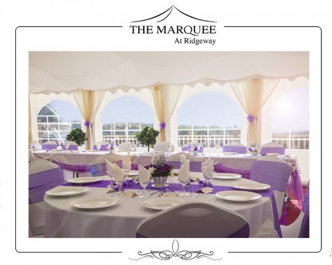 The Marquee and View - Ridgeway Golf Course and Wedding Venue