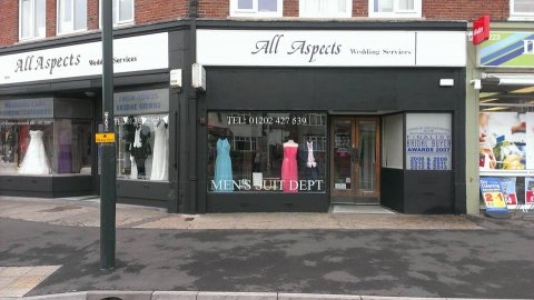 Full Shop Frontage - All Aspects Wedding Services
