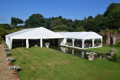 Frame Marquee over pond! - Carron Marquees Ltd