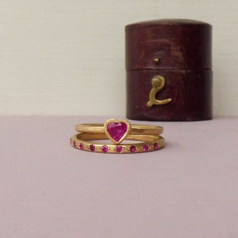 Ruby Lola and Ruby Ami - ethically sourced rings - Shakti Ellenwood Precious Jewellery
