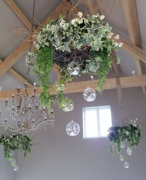 hire hanging wreaths - CotswoldsVintagePartyHire