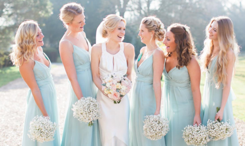 Bride and Bridesmaids - Sonning Flowers 