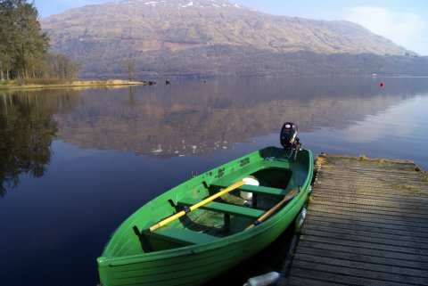A boat on Loch Awe - Ardanaiseig Hotel