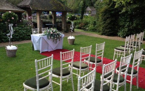 The Garden ceremony set up - The Swan Hotel