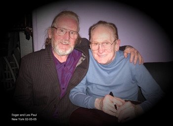 Roger with Les Paul New York - The Roger Allen Sound