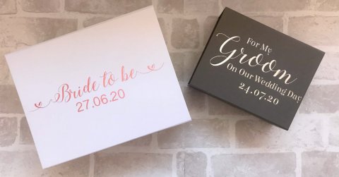 Personalised Bride & Groom Box - The Personalised Wedding Room