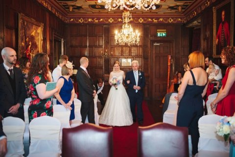 The happy bride enters - Meredith McCracken - Harpist