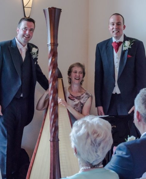 My two grooms - Meredith McCracken - Harpist