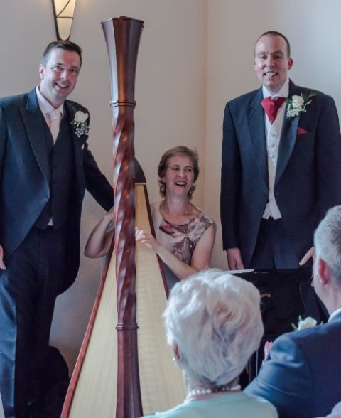 My two grooms - Meredith McCracken - Harpist