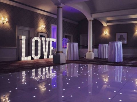 White Led starlit dance floor - Goldensoundsdisco