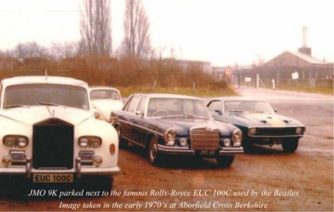 JMO 9K parked next to the famous white Rolls Royce EUC 100C used by the Beatles.jpg