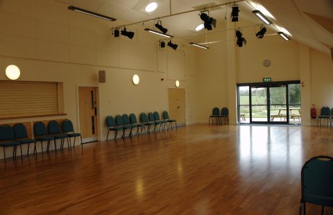 Interior looking towards field - Wanstrow Village Hall