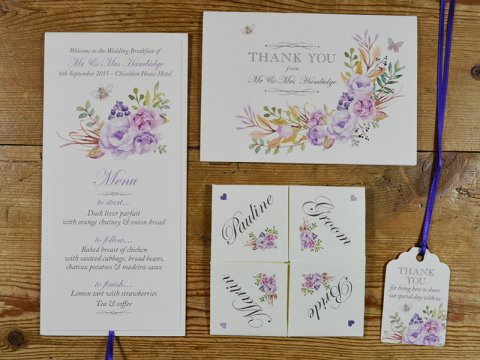 Bees and Butterflies Wedding Stationery by On Cloud Nine - On Cloud Nine