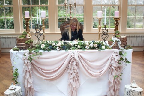 Registrar's table flowers - FLOWERS WITH PASSION